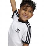 Koszulka dziecięca adidas 3 STRIPES biała JE0517