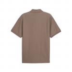 Koszulka polo męska Puma PREMIUM ESS RELAXED JACQUARD brązowa 62967093