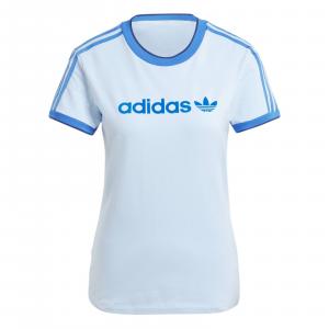 Koszulka damska adidas BADGE SLIM niebieska IZ2674