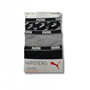 Majtki damskie Puma HIPSTER AOP 3-PACK wielokolorowe 93537703