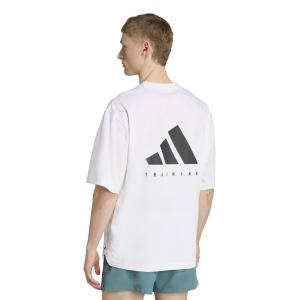 Koszulka treningowa męska adidas POWER biała JV9683