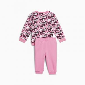 Komplet dresowy dziewczęcy Puma MINICATS AOP FL różowy 68332748