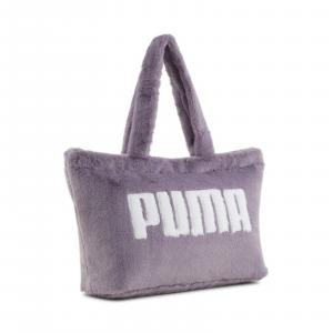 Torba sportowa damska Puma CORE FUR SHOPPER fioletowa 09065602