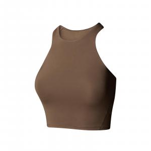Stanik sportowy damski The North Face REFINA brązowy NF0A896A1OI