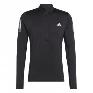 Longsleeve męski adidas OWN THE RUN 1/4 ZIP czarny IK9562