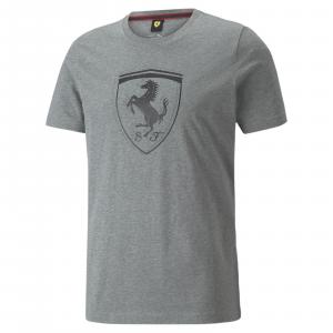 Koszulka męska Puma Ferrari Race Tonal Big Shield szara 53375203