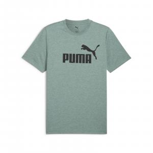 Koszulka męska Puma ESS NO.1 LOGO HEATHER zielona 68255130