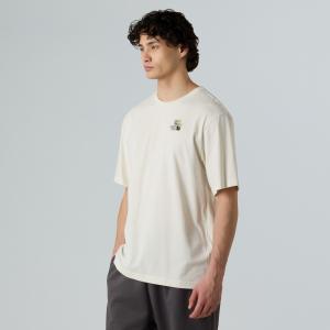 Koszulka unisex The North Face FLOWER DOME RELAXED beżowa NF0A8EGXQLI