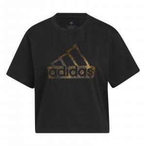 Koszulka damska adidas REPTILE BADGE OF SPORT czarna HR5317