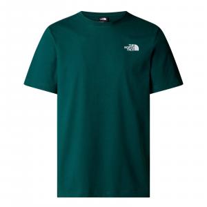 Koszulka męska The North Face S/S REDBOX zielona NF0A87NPA1B