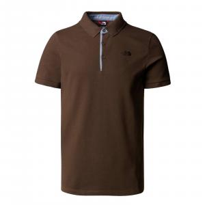 Koszulka polo męska The North Face PREMIUM POLO PIQUET brązowa NF00CEV4HCF