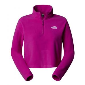 Polar damski The North Face 100 GLACIER CROPPED 1/4 ZIP różowy NF0A855N1I7