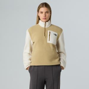 Polar damski The North Face YUMIORI 1/4 ZIP beżowy NF0A8E893CG