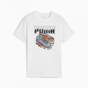 Koszulka chłopięca Puma GRAPHIC SNEAKER biała 68993902