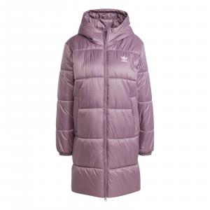 Kurtka puchowa damska adidas LONG PUFFER różowa IW5857