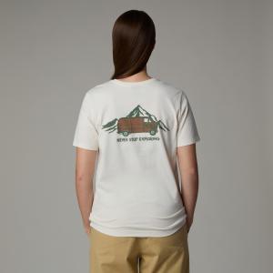 Koszulka damska The North Face OUTDOOR GRAPHIC beżowa NF0A8C22QLI