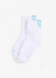 Skarpety damskie Puma HEART LOGO SHORT CREW 2-PACK niebieskie 93855507