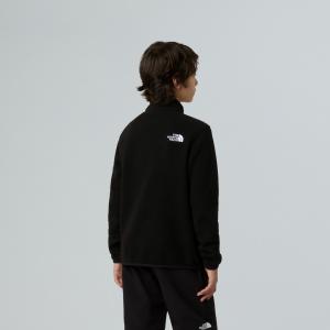 Polar dziecięcy The North Face GLACIER 1/4 ZIP czarny NF0A8CVGJK3