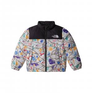 Kurtka dziecięca The North Face 1996 RETRO NUPTSE wielokolorowa NF0A82TS4FO