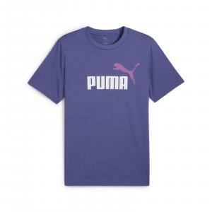 Koszulka męska Puma ESS 2 COLOR NO.1 LOGO niebieska 68470846