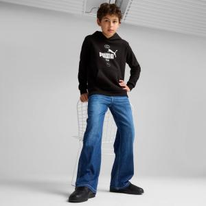 Bluza z kapturem chłopięca Puma POWER GRAPHIC FL czarna 68185901