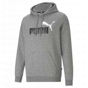 Bluza z kapturem męska Puma ESS+ 2 COL LOGO FL szara 58676403