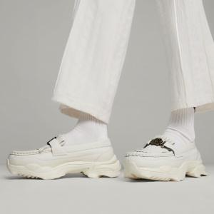 Buty skórzane damskie Puma NITEFOX LOAFER L PALOMO beżowe 39684001