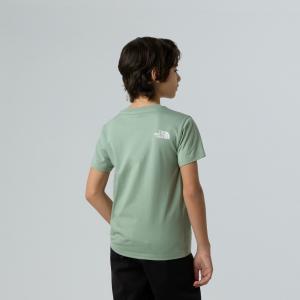 Koszulka dziecięca The North Face S/S SIMPLE DOME zielona NF0A87T4BQ1
