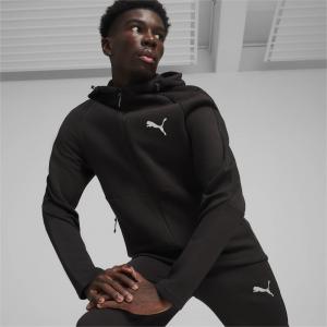 Bluza z kapturem męska Puma EVOSTRIPE FZ DK czarna 67899501