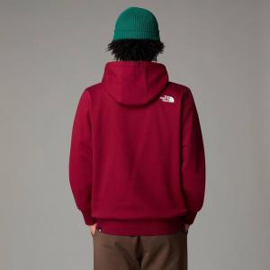 Bluza z kapturem męska The North Face SIMPLE DOME bordowa NF0A89FC1IX
