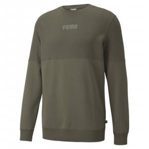 Bluza męska Puma MODERN BASICS CREW TR zielona 58934744