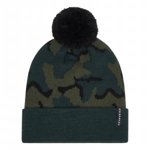 Czapka zimowa unisex Oakley PRINTED POM BEANIE zielona FOS901280-9NQ