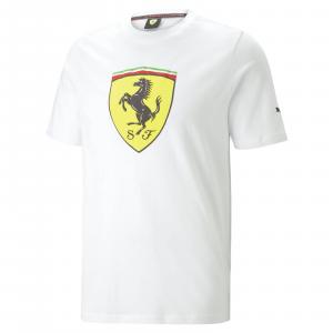 Koszulka męska Puma FERRARI RACE BIG SHIELD biała 53817504