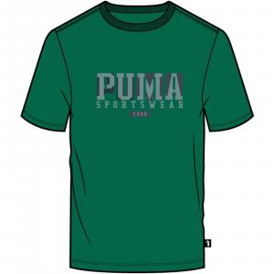 Koszulka męska Puma Graphics Retro zielona 67448637