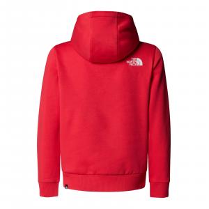 Bluza z kapturem dziecięca The North Face SIMPLE DOME czerwone NF0A8AXV6IE
