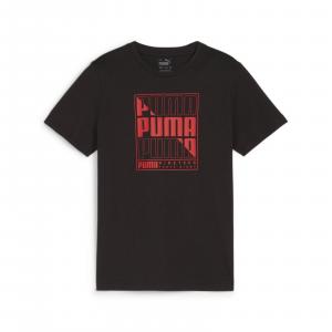 Koszulka chłopięca Puma GRAPHICS WORDING czarna 68029801