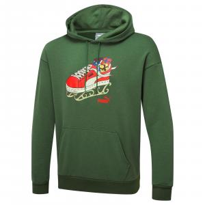 Bluza z kapturem męska Puma Christmas zielona 67535209