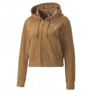 Bluza z kapturem damska Puma HER WINTERIZED FZ brązowa 84983874