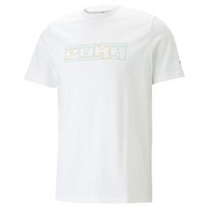 Koszulka męska Puma SWXP Graphic biała 53821902