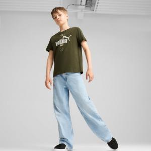 Koszulka chłopięca Puma POWER GRAPHIC zielona 68185870