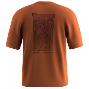 Koszulka męska Salewa EAGLE SUNSET LOOSE pomarańczowa 00-0000029150_7240