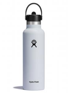 Butelka termiczna unisex Hydro Flask STANDARD FLEX STRAW CAP 621ML biała S21FS110