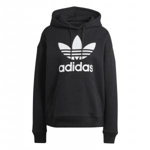 Bluza z kapturem damska adidas TREFOIL czarna IK4058