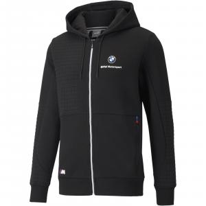 Bluza z kapturem męska Puma BMW MMS FULL-ZIP czarna 53118701