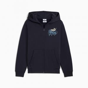 Bluza z kapturem chłopięca Puma MID90S FZ FL granatowa 68846916