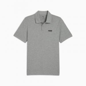 Koszulka polo męska Puma ESS SMALL LOGO PIQUE szara 68676203