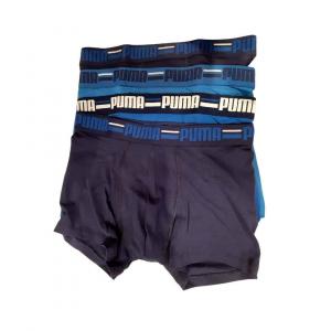 Bokserki męskie Puma BASIC BRAND ELASTIC 4-PACK niebieskie 93819702