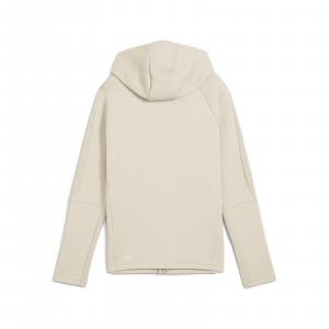 Bluza z kapturem damska Puma EVOSTRIPE FULL-ZIP DK beżowa 68505087