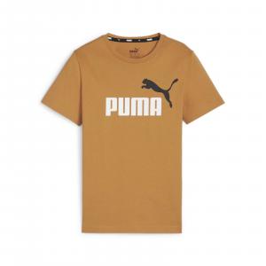 Koszulka chłopięca Puma ESS+ 2 COL LOGO brązowa 58698578