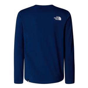 Longsleeve dziecięcy The North Face EASY niebieski NF0A89J2D1R
